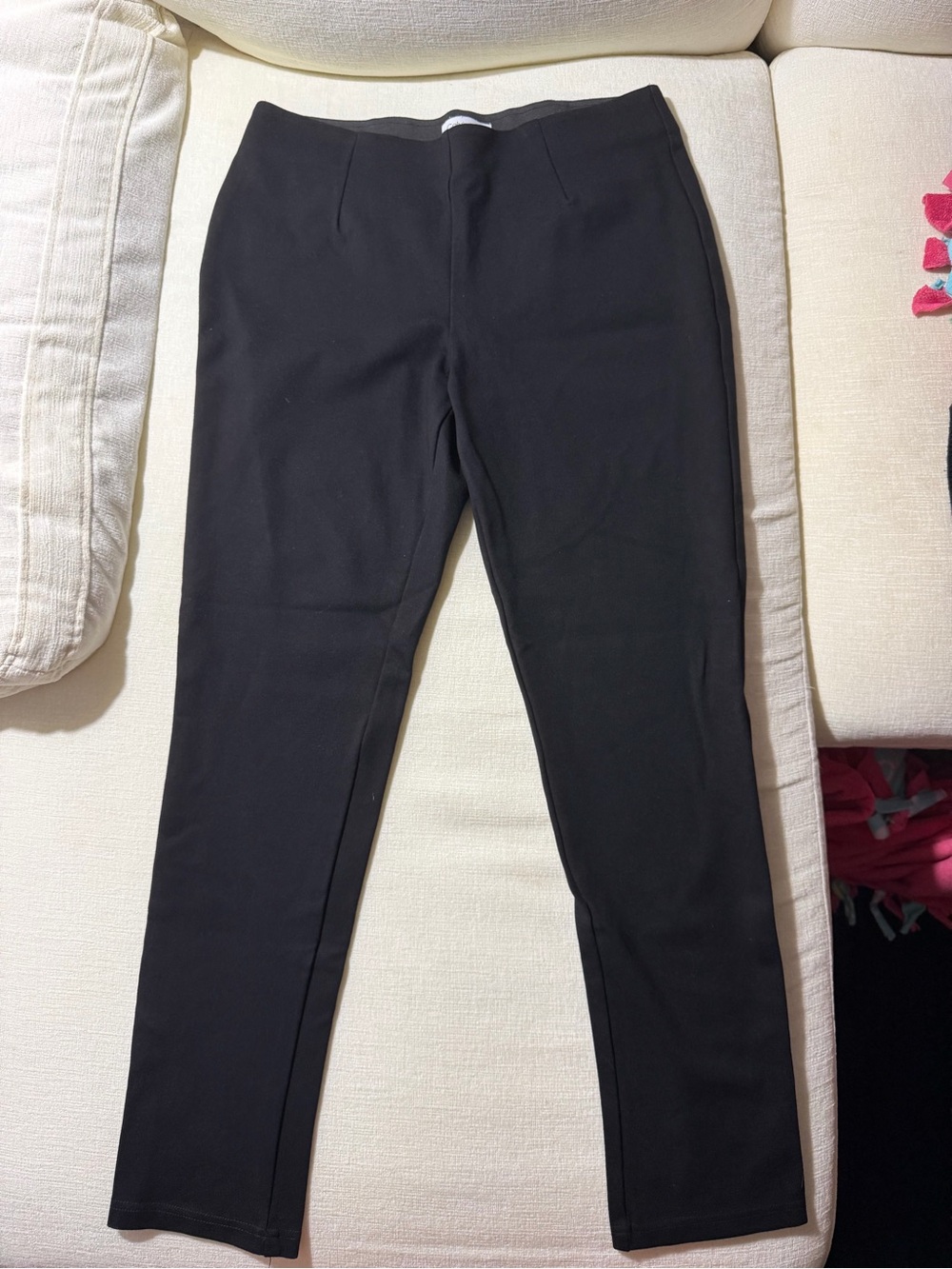 Calvin Klein Black Ponte Skinny Pants